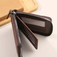 Men's PU Leather Zip-Around Bifold Wallet