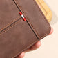 Men's PU Leather Zip-Around Bifold Wallet