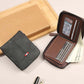 Men's PU Leather Zip-Around Bifold Wallet