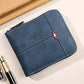 Men's PU Leather Zip-Around Bifold Wallet