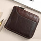 Men's PU Leather Zip-Around Bifold Wallet