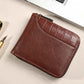 Men's PU Leather Zip-Around Bifold Wallet