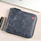 Men's PU Leather Zip-Around Bifold Wallet