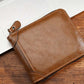 Men's PU Leather Zip-Around Bifold Wallet