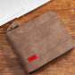Men's PU Leather Zip-Around Bifold Wallet