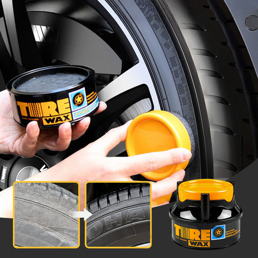 Long-Lasting Protective Tire Shine Wax With Sponge