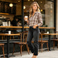 Women's Casual Ripped Straight-Leg Jeans