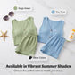 Women's Casual V-Neck Sleeveless Two-Piece Set