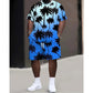 📢📢30% OFF !! ⏰Men's Summer Print Top & Shorts Set