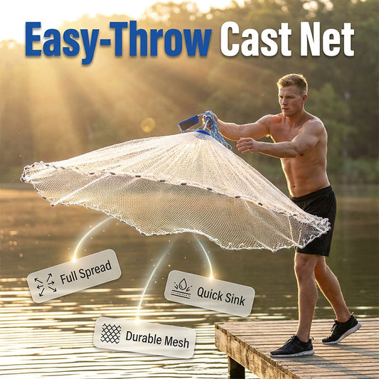 🎣 Easy-Throw Cast Net – 300 / 360 cm