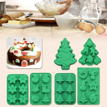 Christmas Gift! Creative Silicone Christmas Tree Baking Mold