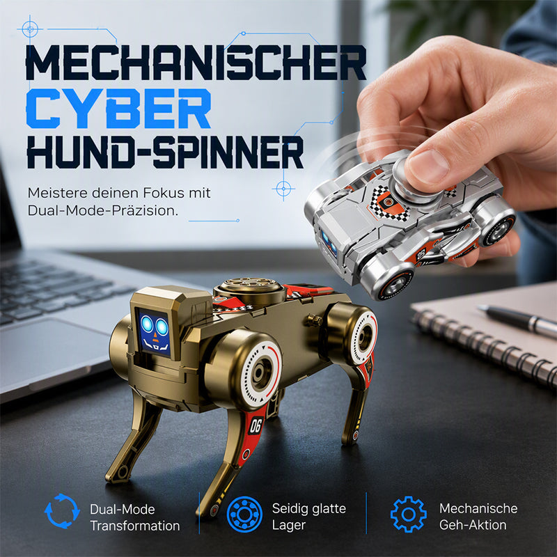 2-in-1 Wind-Up Transforming Robot Dog & Fidget Spinner - image 14