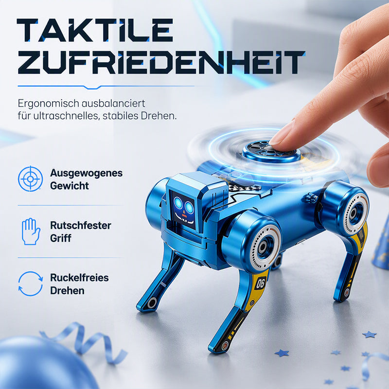 2-in-1 Wind-Up Transforming Robot Dog & Fidget Spinner - image 17