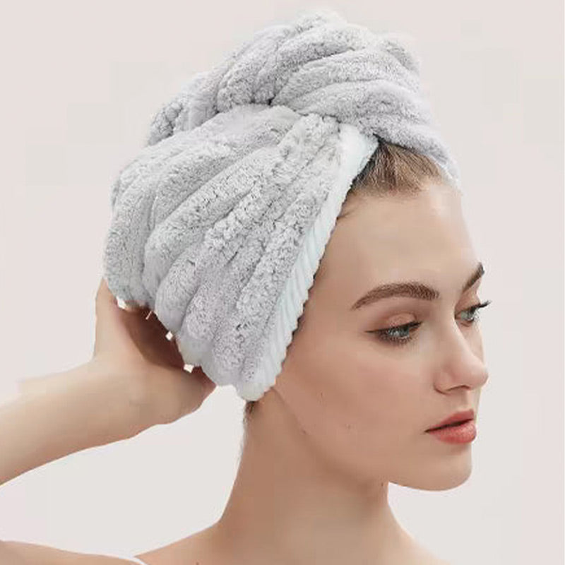 🧖 Hair Drying Towel Cap with Button - image 22
