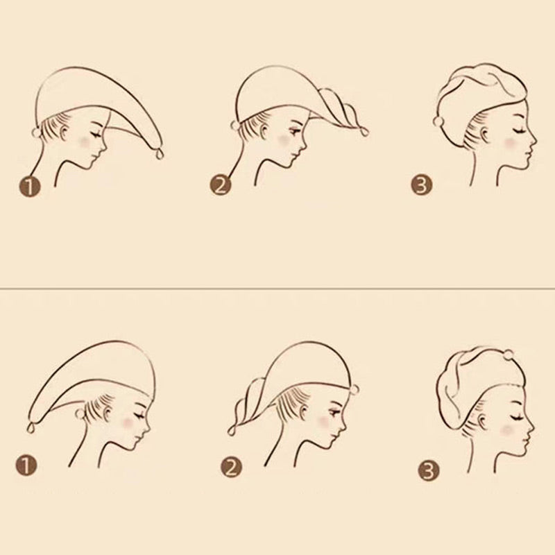 🧖 Hair Drying Towel Cap with Button - image 25