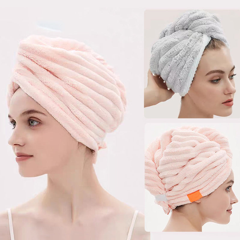 🧖 Hair Drying Towel Cap with Button - image 26