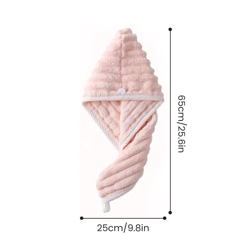 🧖 Hair Drying Towel Cap with Button - image 27