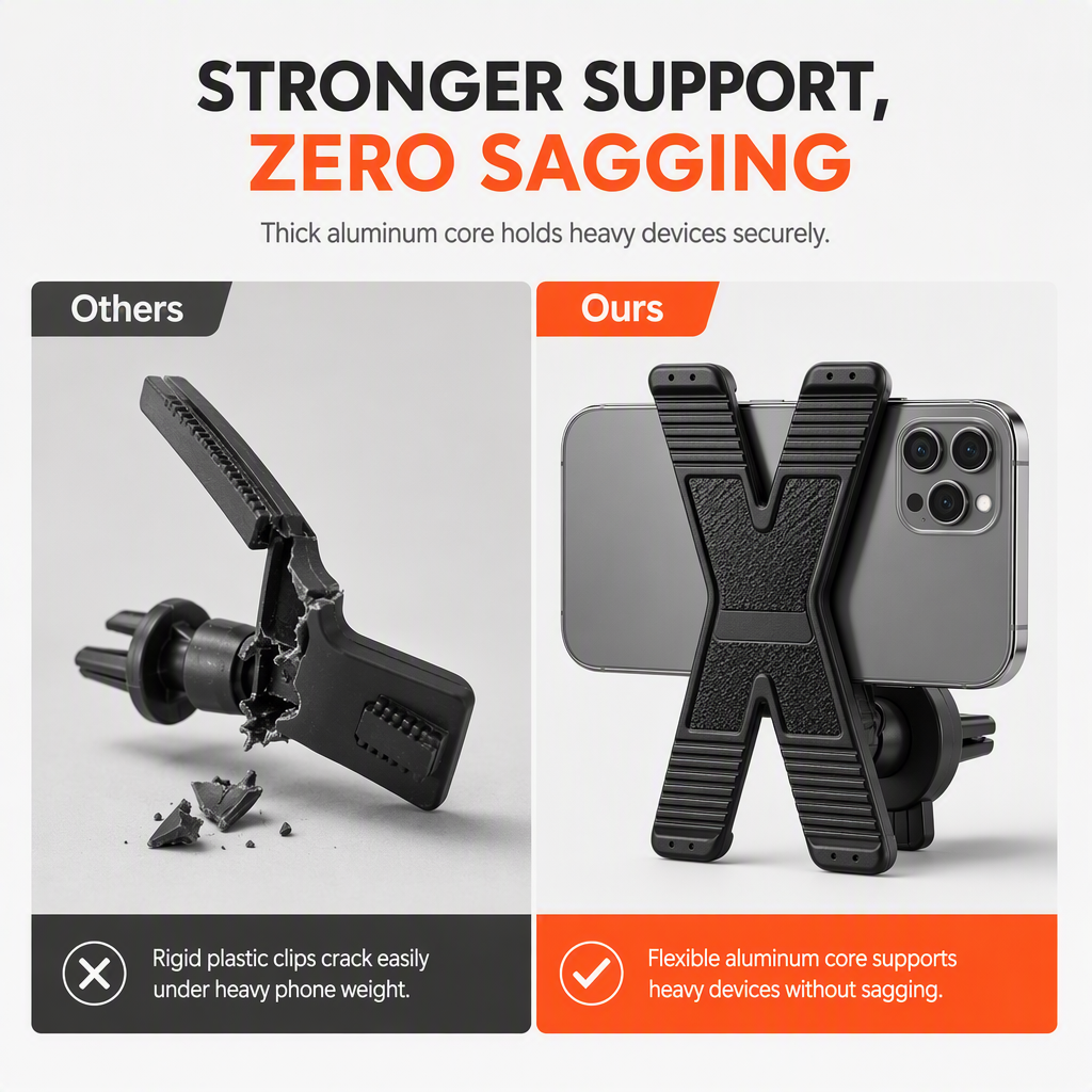 Foldable X-Shaped Silicone Phone Stand - image 8