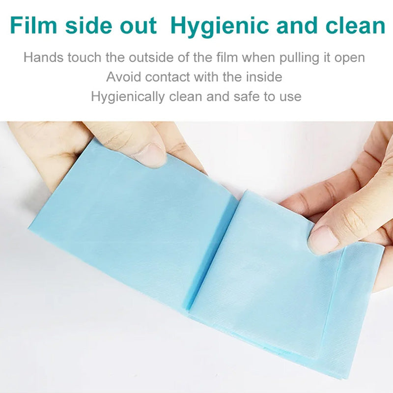 No-Peel Adhesive Disposable Toilet Seat Covers - image 3