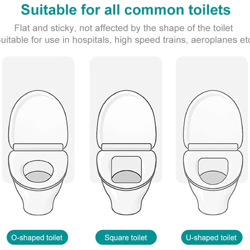 No-Peel Adhesive Disposable Toilet Seat Covers - image 4