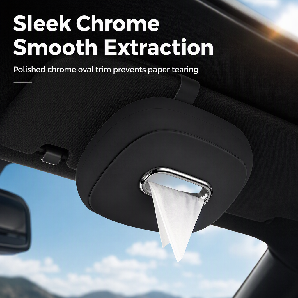 Hanging Silicone Car Tissue Box Holder - image 4