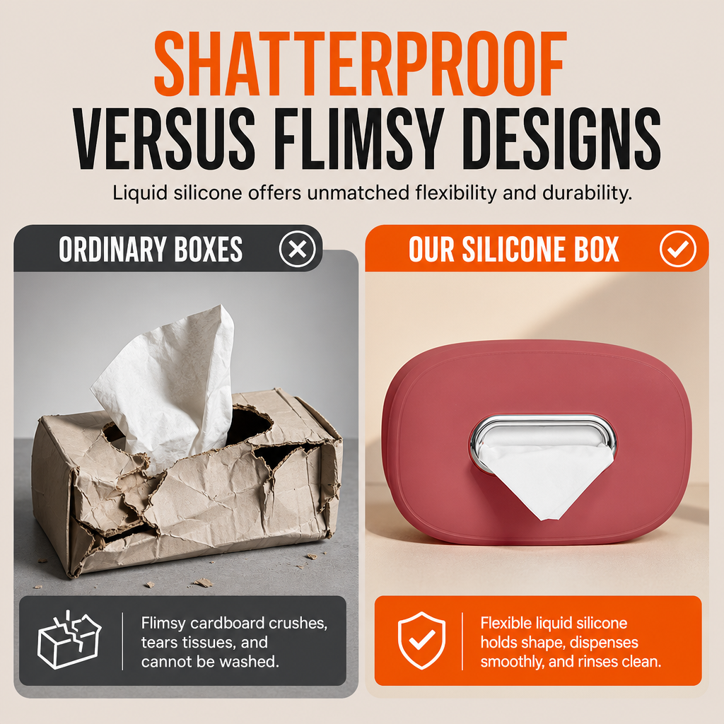Hanging Silicone Car Tissue Box Holder - image 8