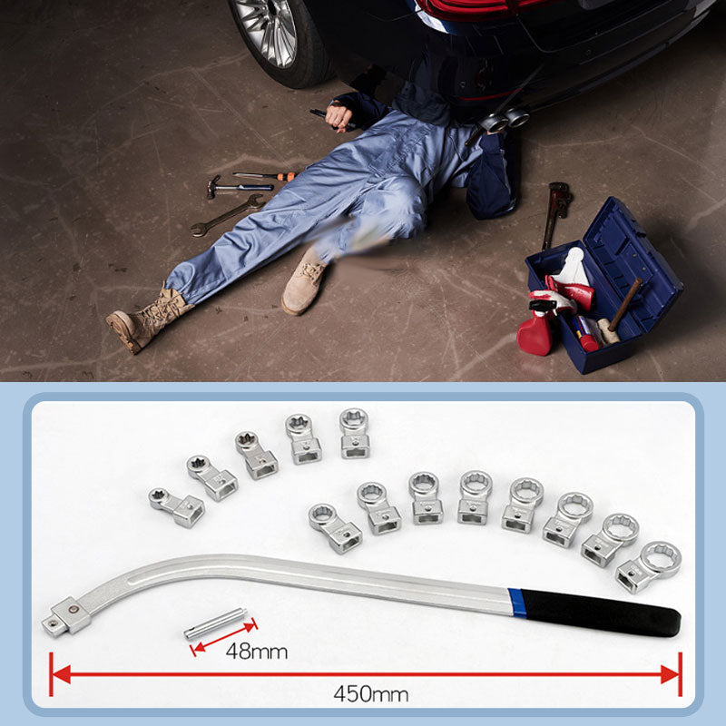 15-Piece Portable Replaceable-Head Belt Wrench Set - image 3