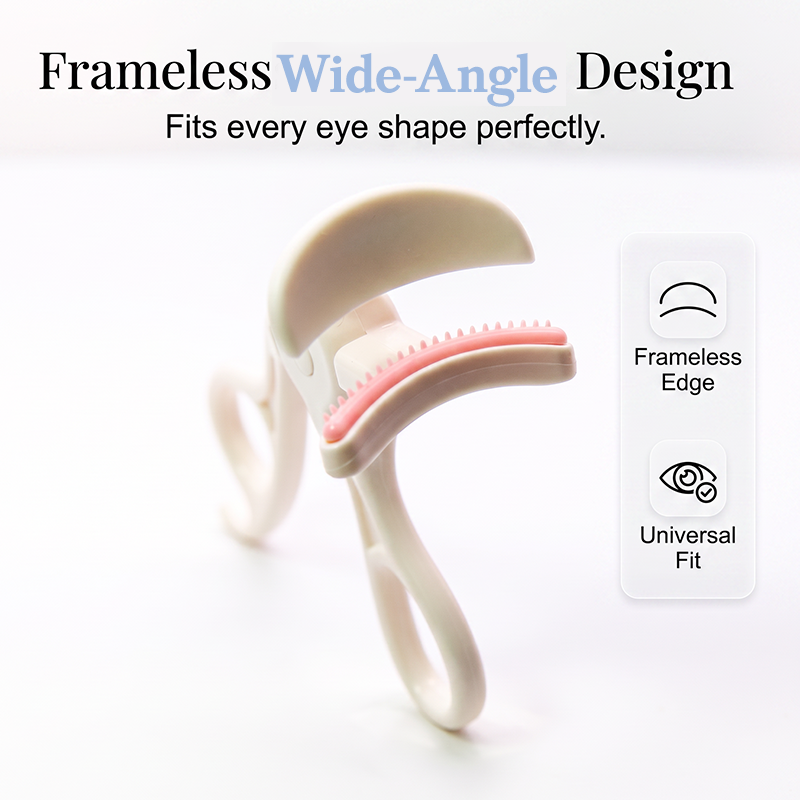 Wide-Angle Eyelash Curler with Comb - image 3