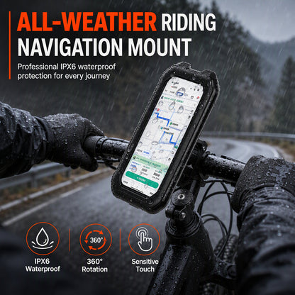 🚲 Waterproof Bike & Motorcycle Phone Holder – IPX6