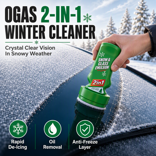 🚗 2-in-1 Car Glass Cleaner with Built-In Sponge – 90 ml