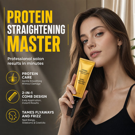 💇 Protein Hair Smoothing Cream with Integrated Comb – 120 ml