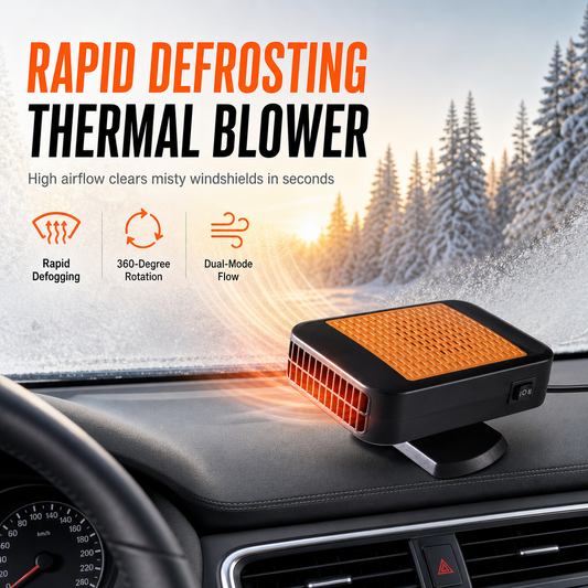 🚗 Rotatable 12V Car Defroster & Defogger Fan