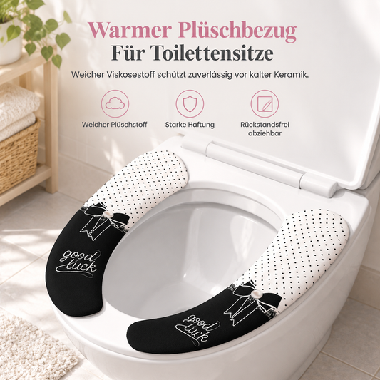 🚽 Electrostatic Plush Toilet Seat Pads – Residue-Free Warm Comfort