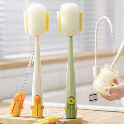 🧼 5-in-1 Bottle Cleaning Brush Set for Straws, Lids & Tight Gaps