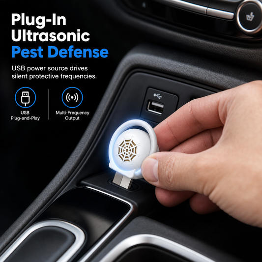 🔌 Compact USB Ultrasonic Pest Deterrent for Small Spaces