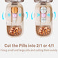 💊 Portable Pill Organizer with Built-In Tablet Cutter