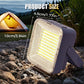 🏕️ Solar & USB Rechargeable Camping Light with Magnetic Mounting