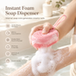 Foaming Silicone Body Scrubber Bath Brush with Built-in Soap Dispenser