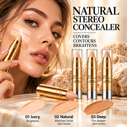 ✨ 3-in-1 Concealer Stick for Concealing, Brightening & Sculpting