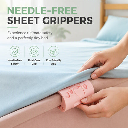Needle-Free Bedsheet Clips | 6 or 10 Pack
